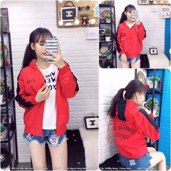 Áo khoác gió cho nữ teen pksr b065