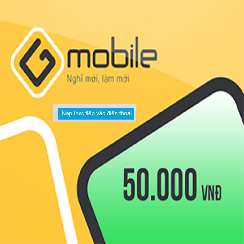 [HCM] THẺ CÀO Gmobile (Beeline) 50.000 VNĐ