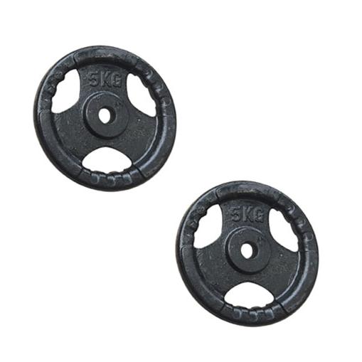 Bộ bánh tạ đĩa gang 5kg 2 Quả