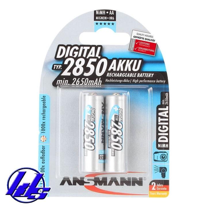 Pin sạc AA Ansmann 2850mAh MaxE - Vỉ 2 viên