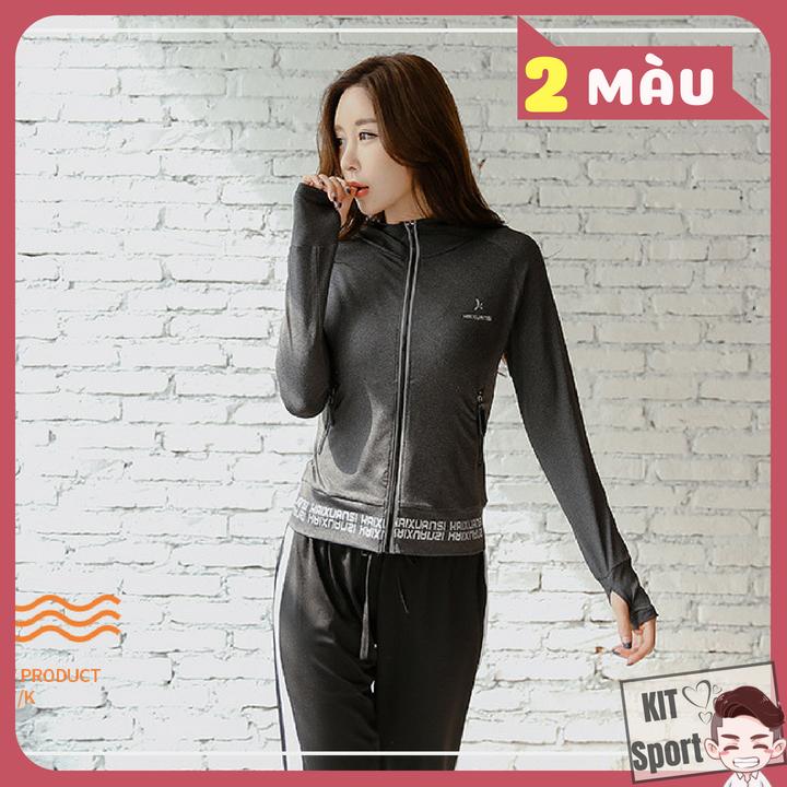 BÁO GIÁ CỬA HÀNG BÁN ĐỒ TẬP ZUMBA TẠI HÀ NỘI | Shopee Lazada Sendo Tiki mới nhất 8 Áo khoác thể thao nữ Haixuansi - Cửa hàng phân phối KIT Sport - Hàng nội địa Trung(Women Coats,đồ tập quần áo gym,mẫu dài, thể dục,thể hình, áo ngoài, Yoga, Aerobic,Zumba Fitness)