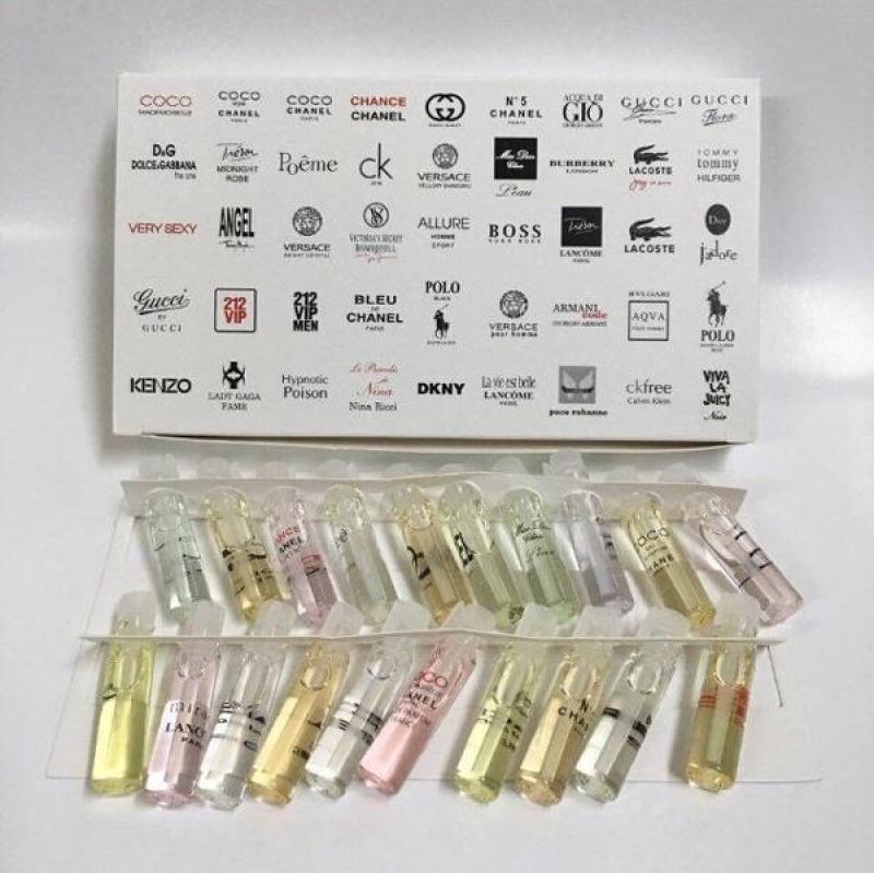 Nước hoa mini bộ test 20 mùi hàng chuẩn pháp