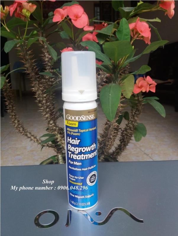 Minoxidil GoodSense USA Foam ( Dạng Bọt ) Thuốc mọc Tóc Râu - FDA phê duyệt - 1 Chai