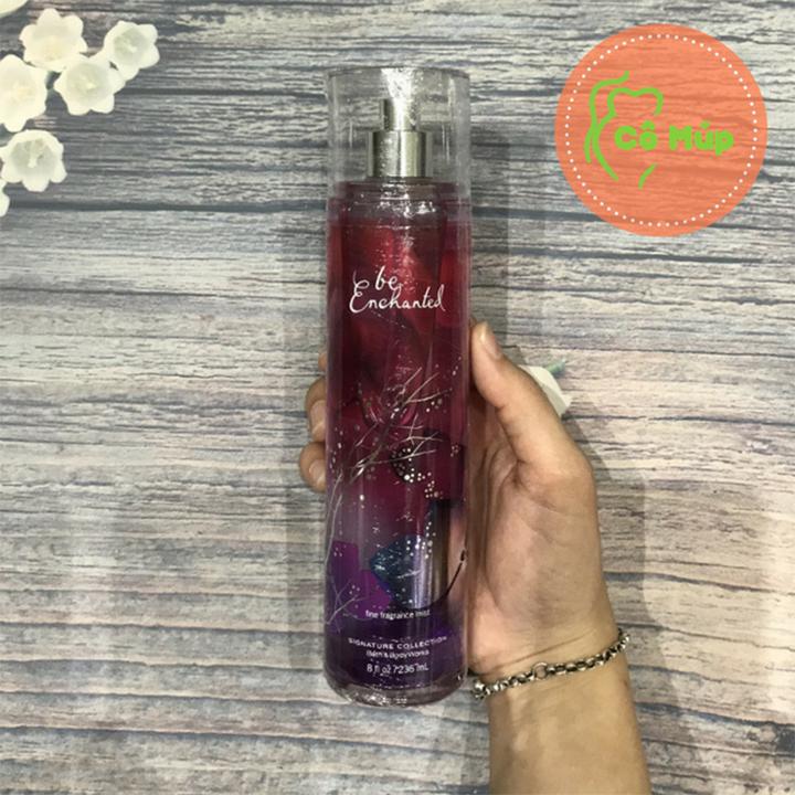 Xịt thơm toàn thân body mist bath and body works be enchanted hàng xách tay từ mỹ - hương trái cây