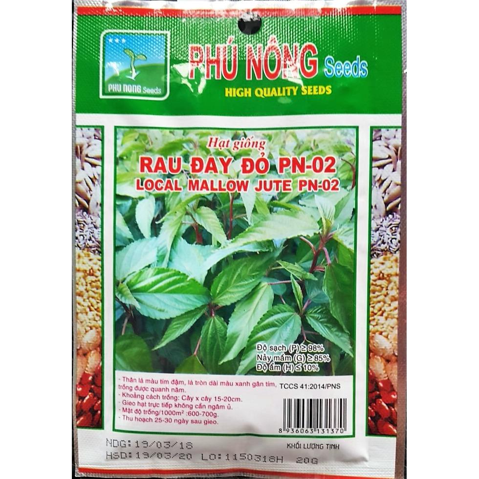 Hạt giống rau đay đỏ pn-02 - 20g