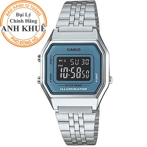 Đồng hồ nữ dây kim loại Casio Anh Khuê LA680WA-2BDF
