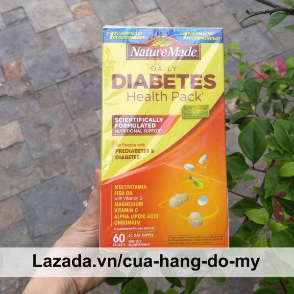 Thực phẩm viên bổ sung Diabetes Health Pack Nature Made Vitamin Cho Người Tiểu Đường, giúp cơ thể khỏe mạnh, giảm bệnh tật