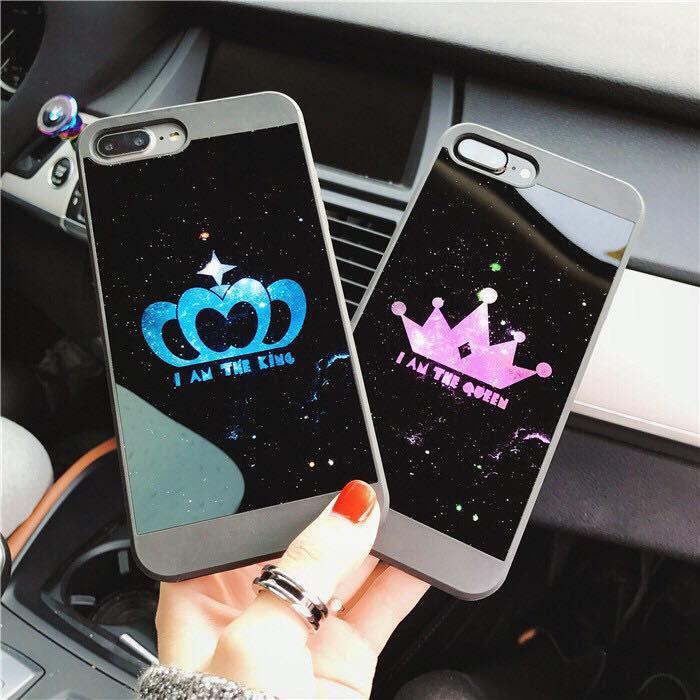 Ốp tráng gương kinh queen iphone