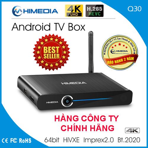 Android TV box Himedia Q30 bảo hành 2 năm tặng code vip HD play