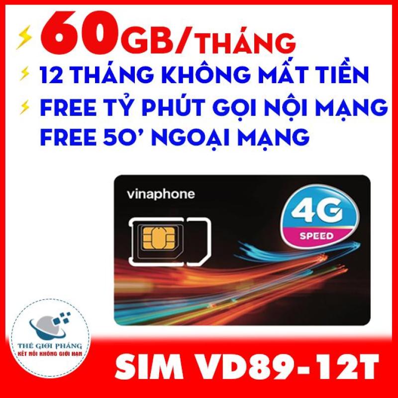 Sim 4g vinaphone vd89 trọn gói 1 năm không cần nạp tiền tặng 60gb/tháng miễn phí tỉ phút gọi