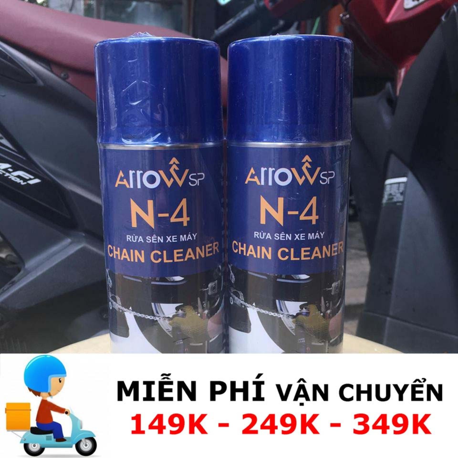 Combo 2 chai rửa sên xe arrow chain cleaner 400ml