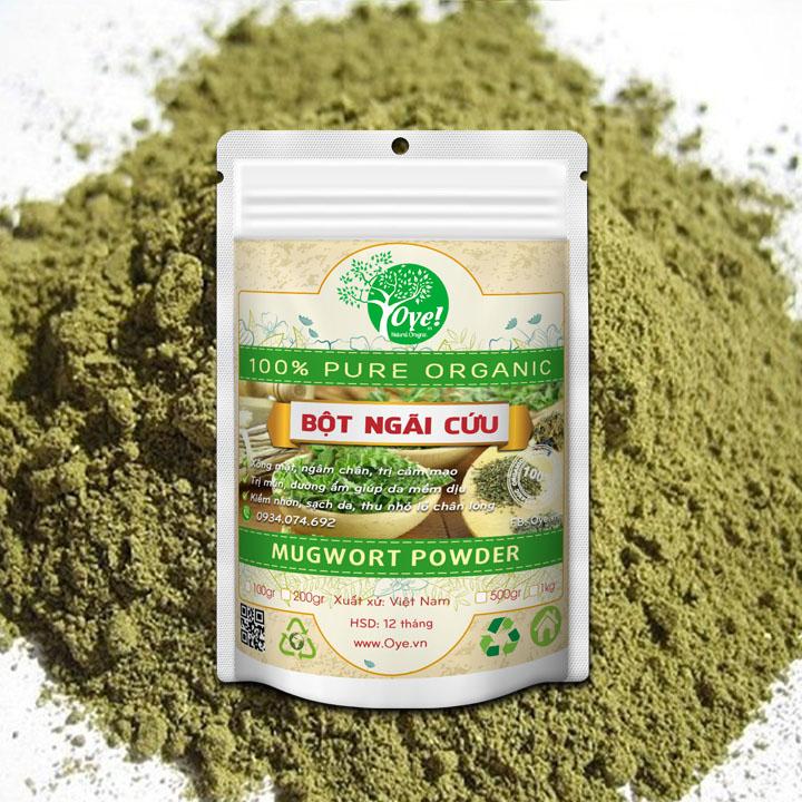 Bột Ngãi Cứu Nguyên Chất 100gr - Oye Giải cảm mạo, phong hàn và các cơn đau nhức xương khớp