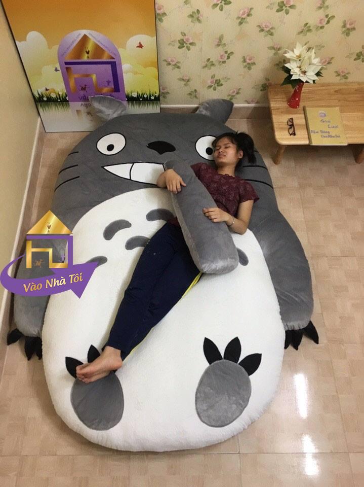 Giường Thú Bông Cao Cấp Nhật Bản Totoro cười Vao Nha Toi BA0003