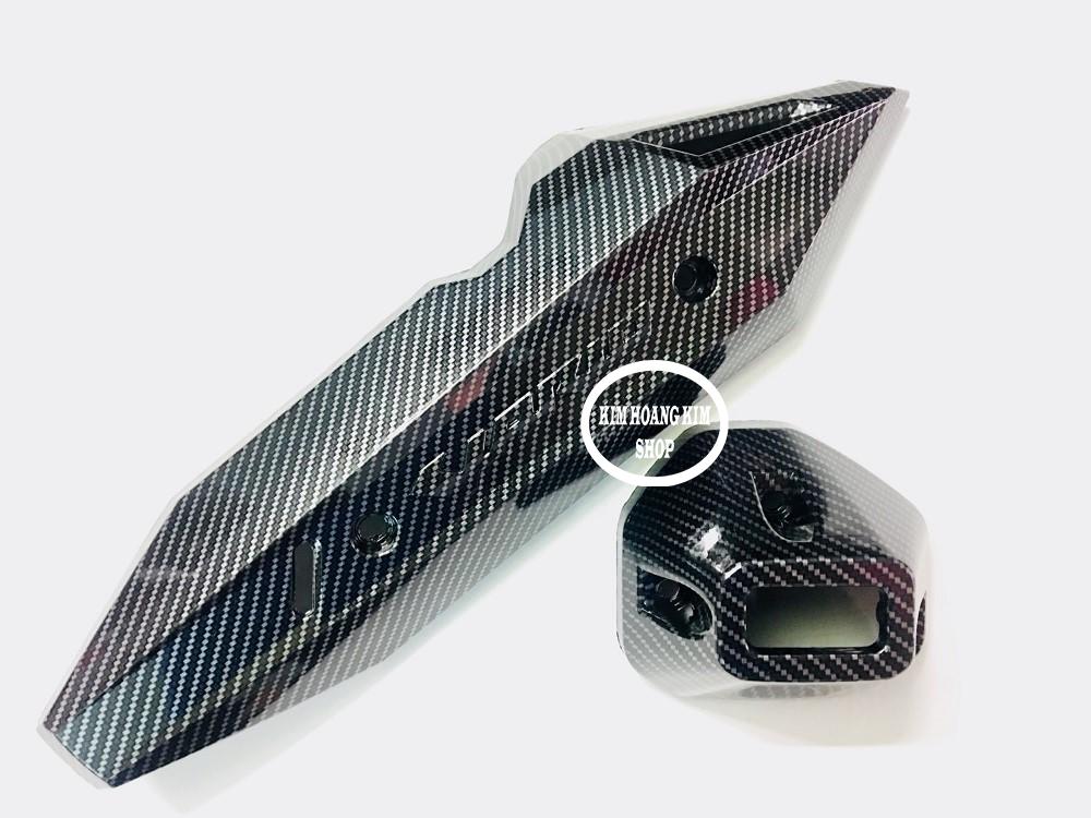 Ốp Pô Carbon dành cho Vario Kim hoàng kim