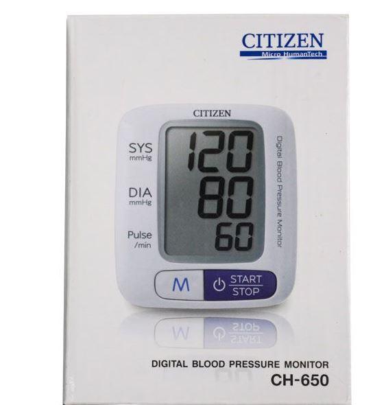 Máy đo huyết áp điện tử cổ tay tự động Citizen (Japan) - CH650