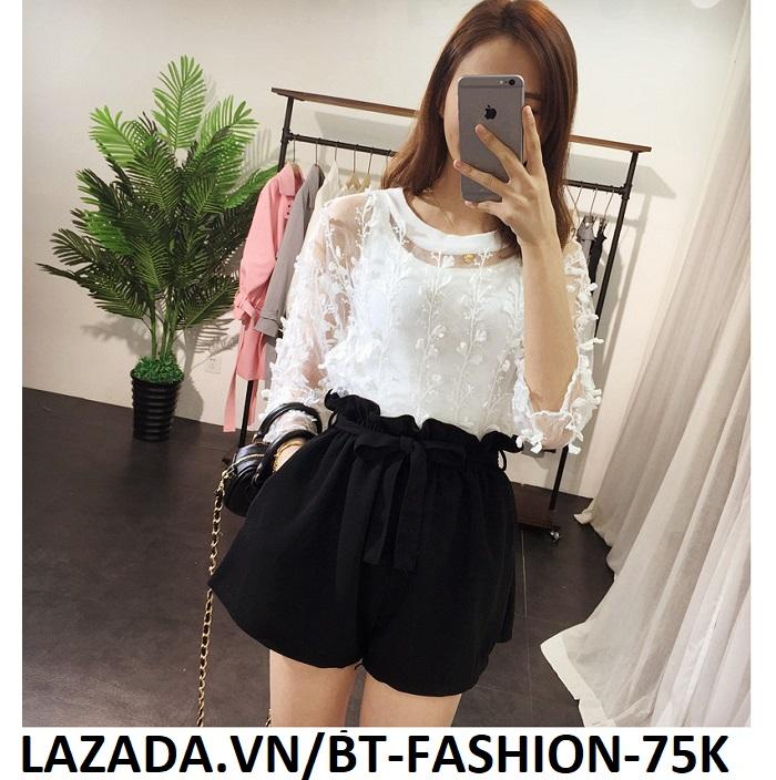 Quần Sọt Đùi Nữ Giả Váy Thời Trang Hàn Quốc - BT Fahsion (VA01- Nhúng)