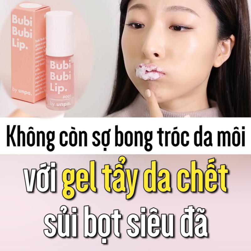 Gel sủi cực lành tính, làm bong tróc da chết, siêu mềm môi Unpa Bubi Bubi Lip
