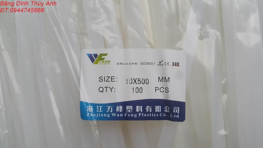 Dây thít, dây buộc, dây lạt nhựa 10x500mm
