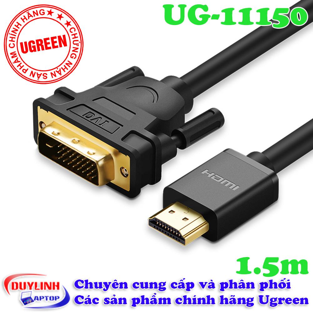 Cáp chuyển đổi hdmi sang dvi dài 1.5 mét ugreen