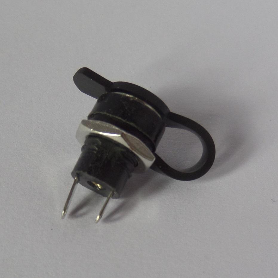 Bộ 2 Jack sạc DC - jack cái (Female) - 5.5x2.1mm - lỗ khoan 5mm - có nắp đậy