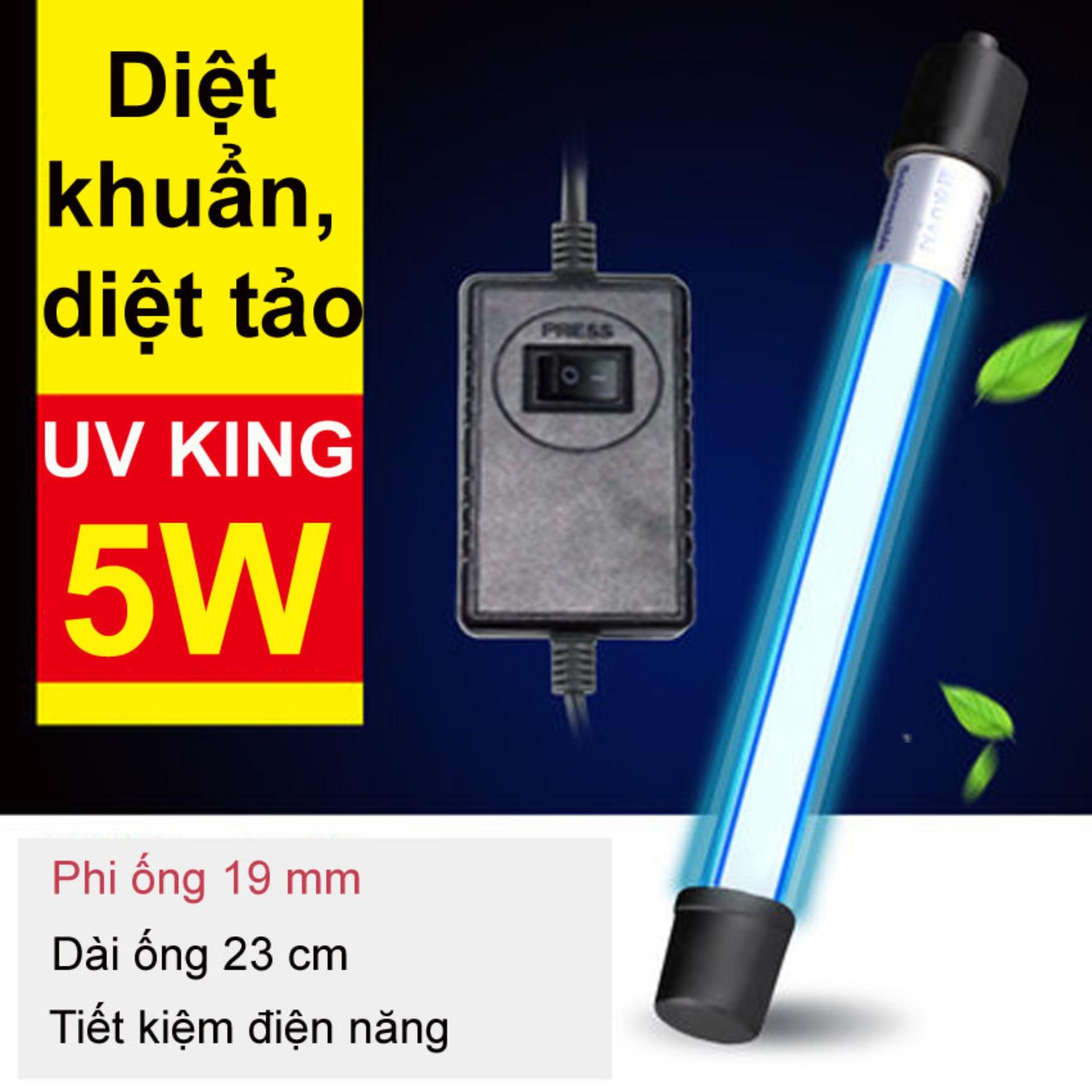 Đèn UV diệt khuẩn hồ cá 5W Sterilization cao cấp, hiệu quả sau 7 ngày sử dụng, siêu bền, tiết kiệm điện. Bảo hành uy tín, 1 đổi 1