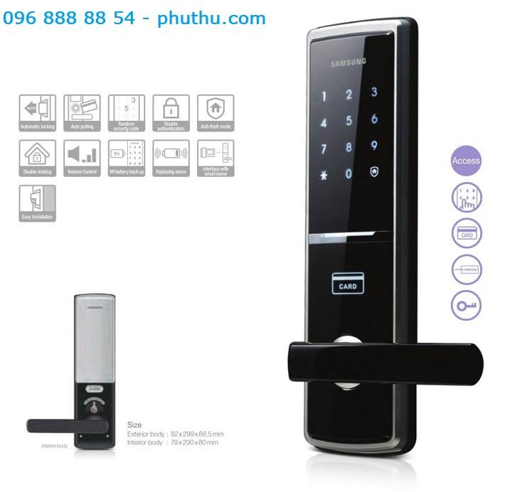 Khóa Cửa Điện Tử Samsung SHS-H505FBK/EN
