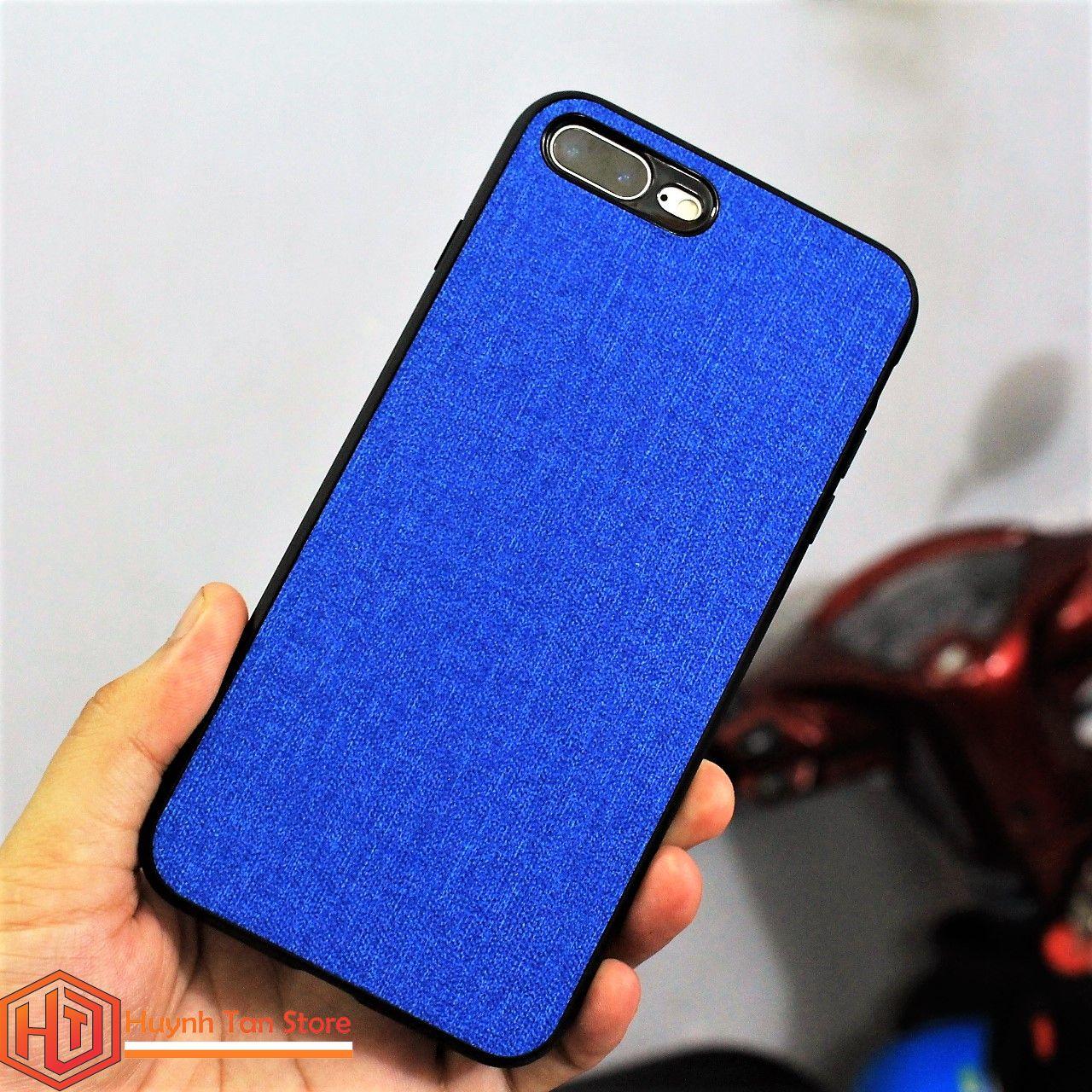 Ốp lưng iphone 7 plus / 8 plus vân vải jean