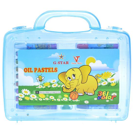 Sáp dầu 36 màu hộp nhưa gstar