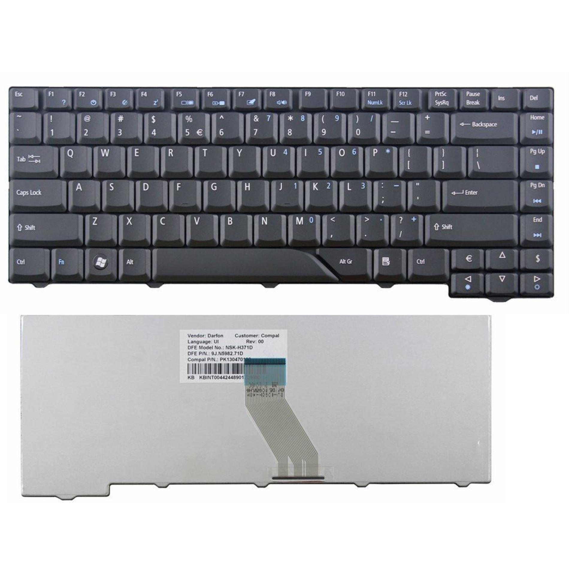 Bàn phím laptop acer aspire 4520 4710 5315 5520 5700