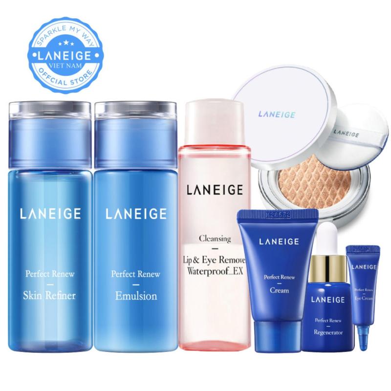 Combo trang điểm và ngăn ngừa lão hóa da Laneige Perfect Renew