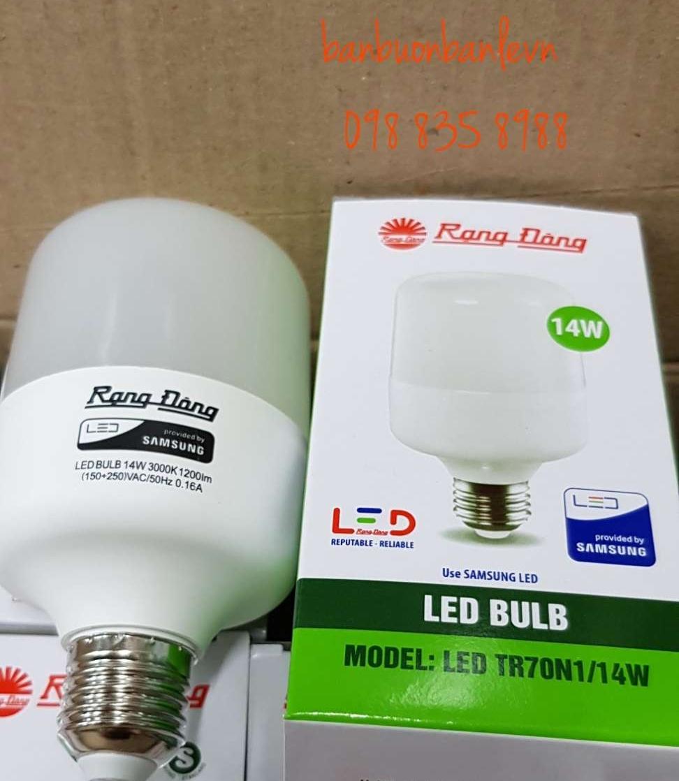 Bóng đèn led trụ 14w rạng đông