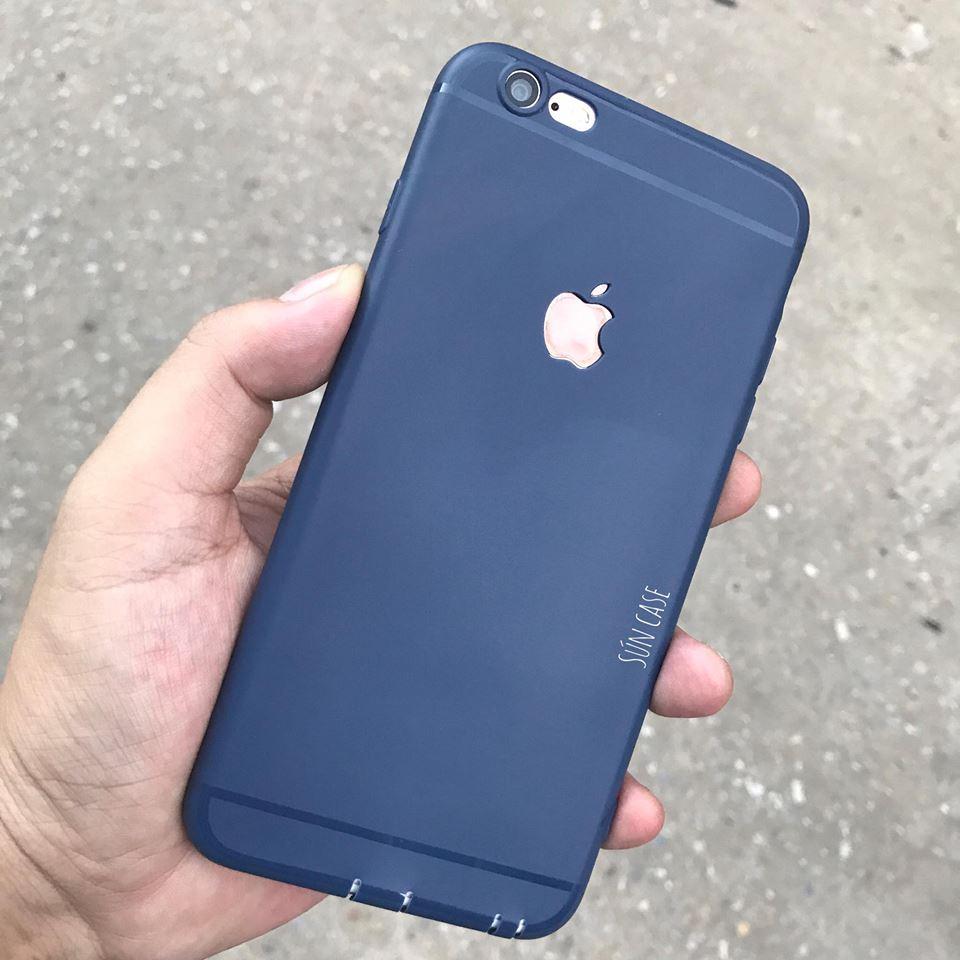 Ốp hở táo iphone 6Plus màu xanh