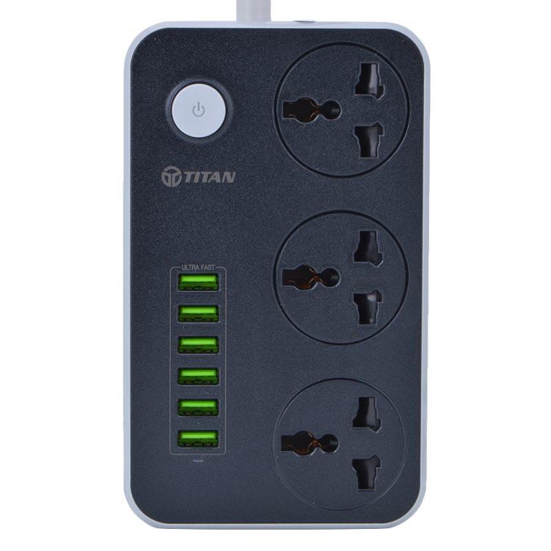 Ổ cấm điện thông minh 6 USB sạc nhanh 3.4A TITAN CD01