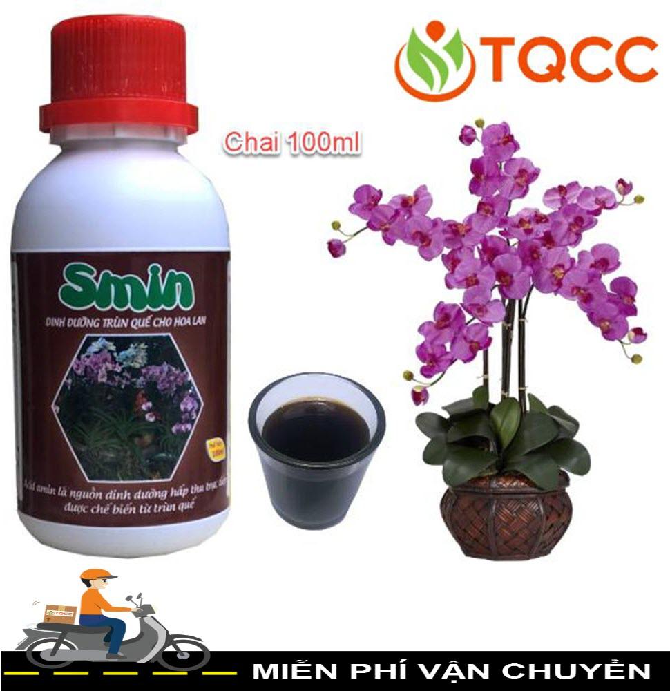 [HCM]Chế phẩm sinh học hữu cơ vi sinh Smin chăm sóc hoa lan ra hoa ra chồi ra rễ chai 100ml