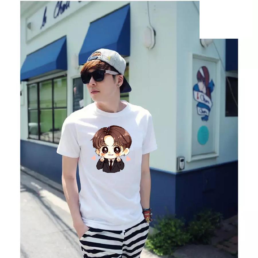 Áo thun nam cao cấp - áo thun in hình chibi BTS giá rẻ mt219