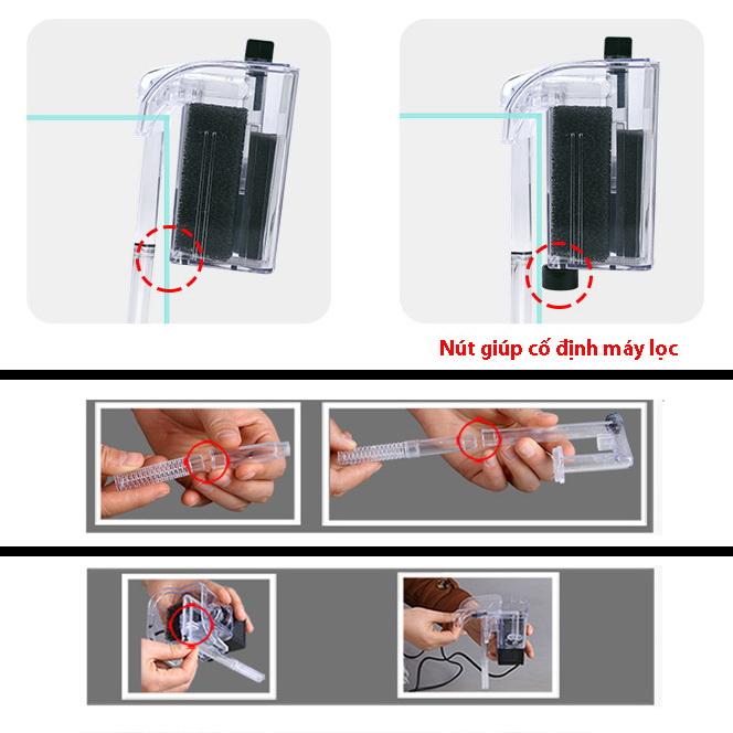 Máy lọc thác nước bể cá cải thiện chất lượng nước giúp khuếch tán oxy Máy lọc thác nước bể cá cải thiện chất lượng nước giúp khuếch tán oxy