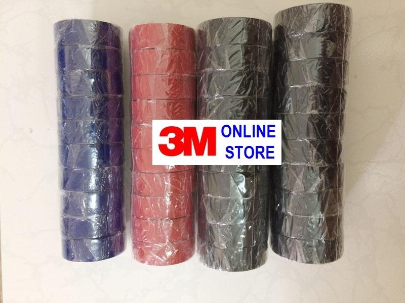 COMBO 03 Cuộn BĂNG KEO ĐIỆN 3M TEMFLEX PLUS PVC Electrical Tape