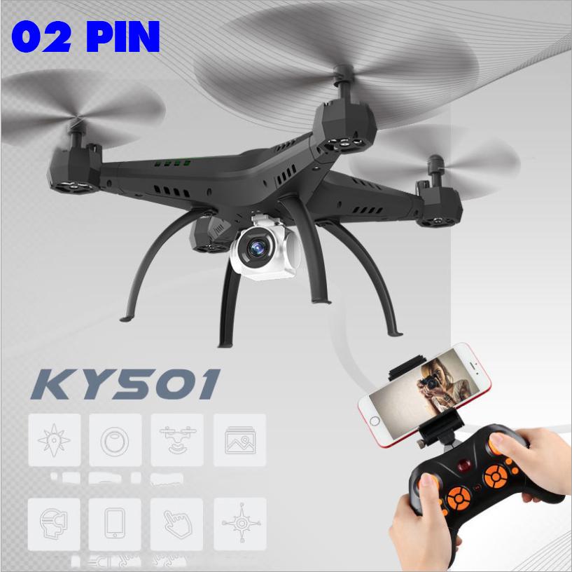 Máy bay điều khiển từ xa flycam ky501 advanced drone wifi 2.4ghz, camera 2.0 mp, nhào lộn 360 độ, chịu lực va đập siêu bền