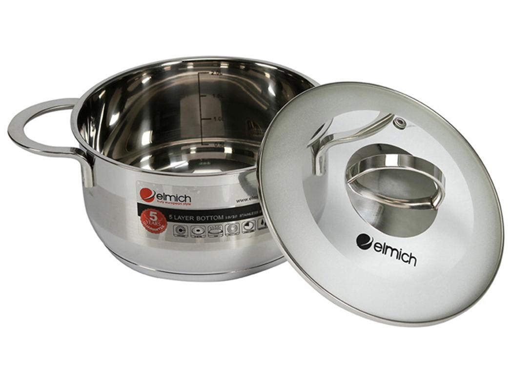 Nồi inox 304 chống dính , đáy từ 24cm elmich celestine-2355278