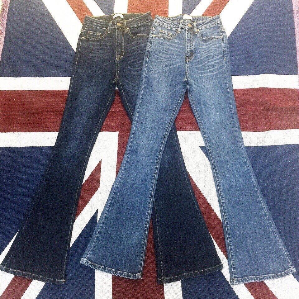 Quần jean nữ ống loe cao cấp