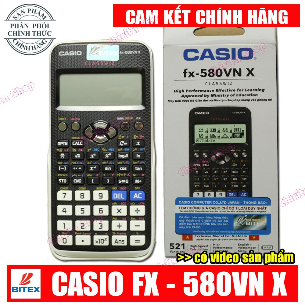 Mua Máy Tính Casio FX 580vnx - Casio Fx 580 VNX (580VN X) Chính Hiệu Cao Cấp Có Bảo Hành 2 Năm (Shop có Vinacal 570EX)