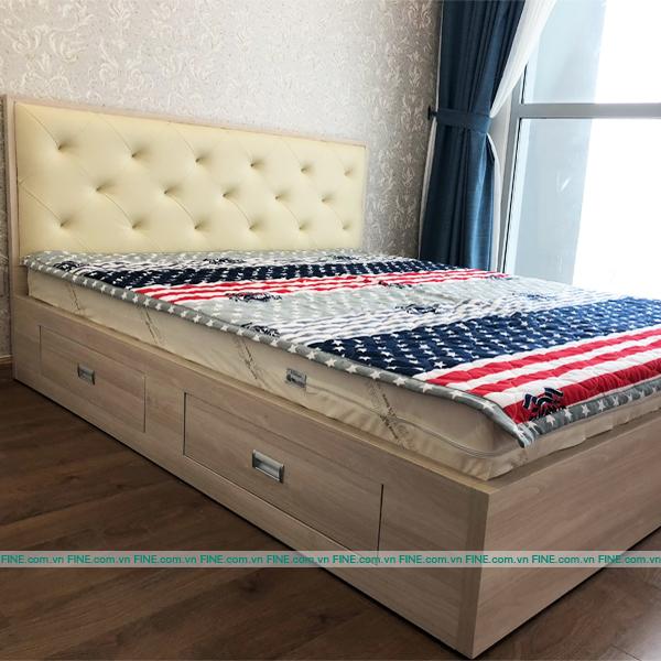 Giường fine 2 hộc kéo fg035
