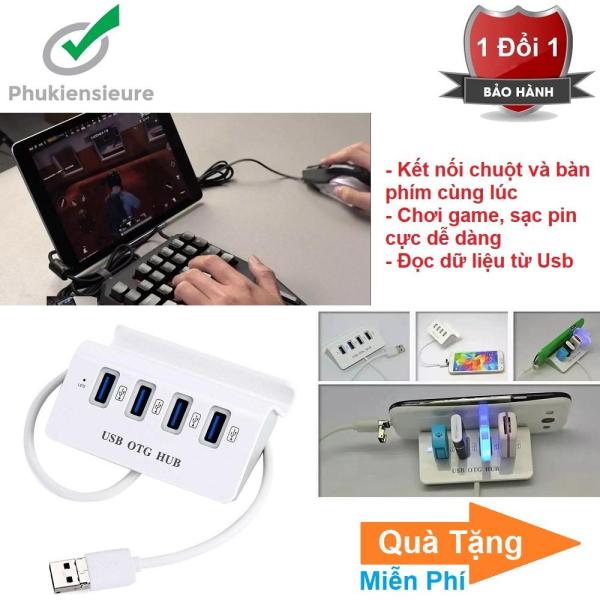 Bảng giá Bộ chia 4 Cổng USB OTG HUB với Dock cho điện thoại thông minh & Máy Tính Phong Vũ