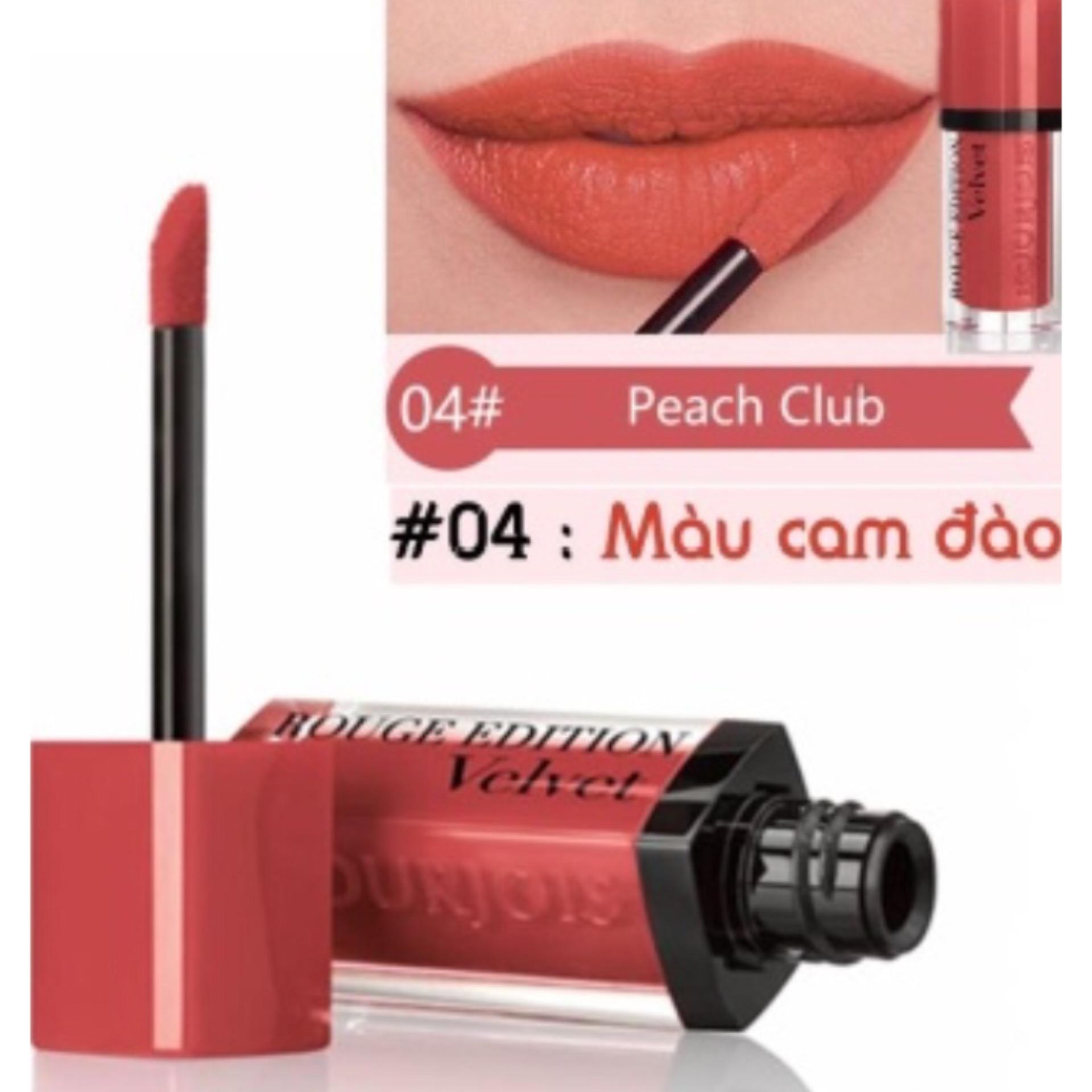 Son kem lì Bourjois Rouge Edition Velvet #04 - Peach Club