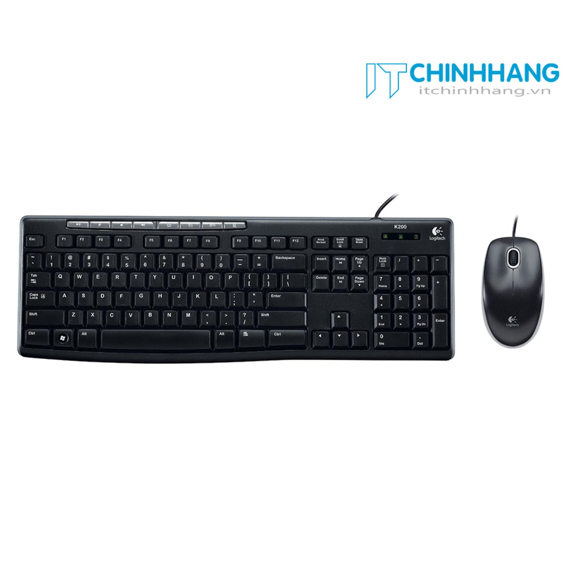 Combo chuột và bàn phím logitech mk200 - hãng phân phối chính thức