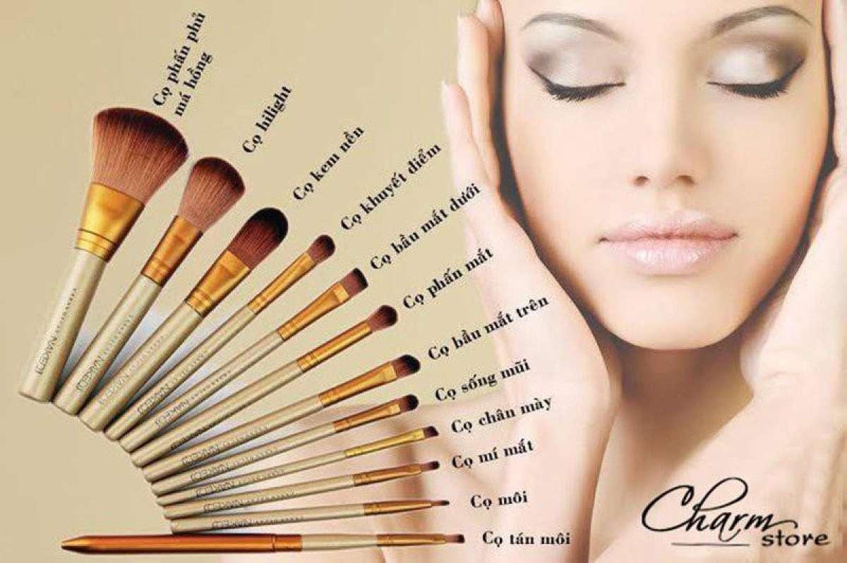 bộ cọ trang điểm cá nhân 12 cây