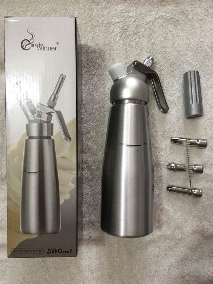 Bình xịt kem tươi Whip - Cafe Winner 500ml  ( loại 1)