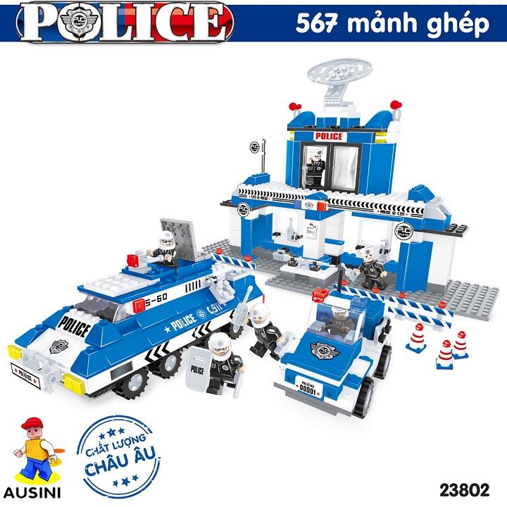 Lắp ráp lego - mô hình sở cảnh sát ausini no. 23802