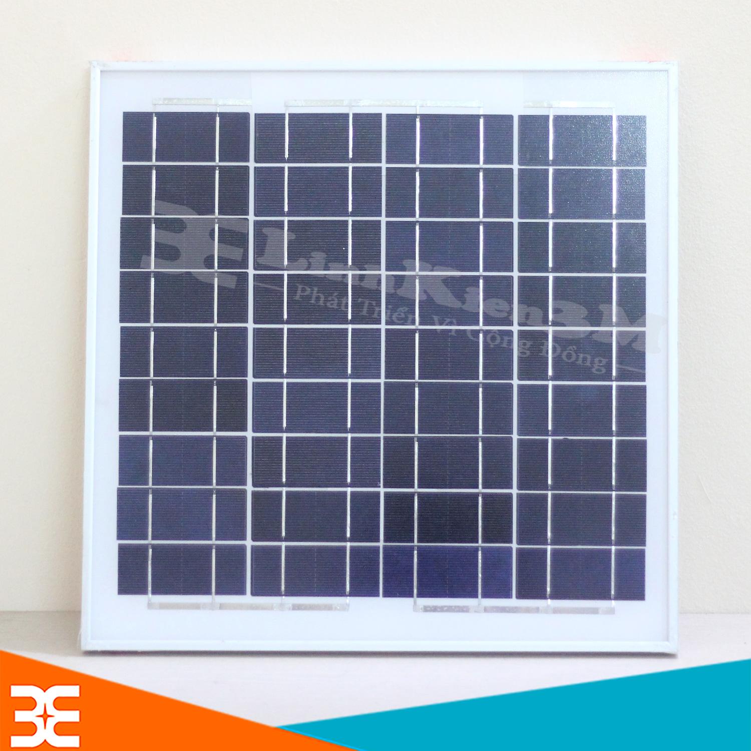 Tấm Pin Năng Lượng Mặt Trời 18V 20W 36x36x1.7cm (Khung Nhôm)
