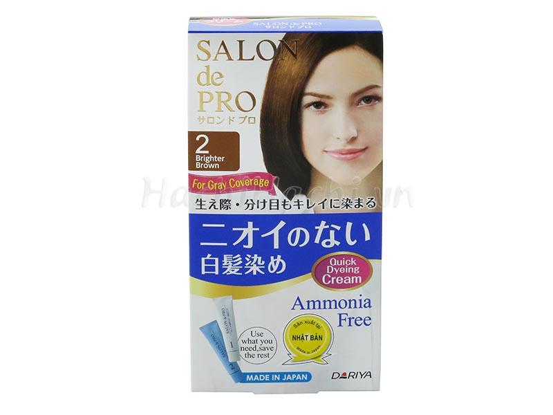 Thuốc Nhuộm Tóc Phủ Bạc Chiết Xuất Từ Thảo Dược màu Sắc Trẻ Trung Salon de Pro (100% Japan)